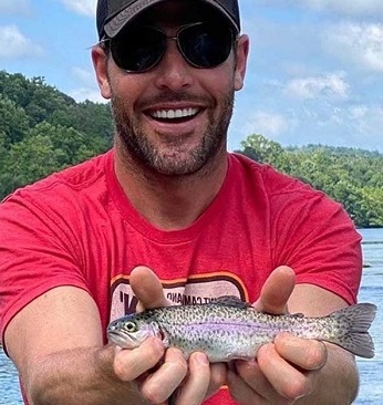 Mike Fisher and fish